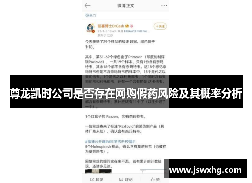 尊龙凯时公司是否存在网购假药风险及其概率分析